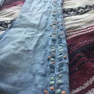 Calvin Klein Mid-Rise Embellished Jeans